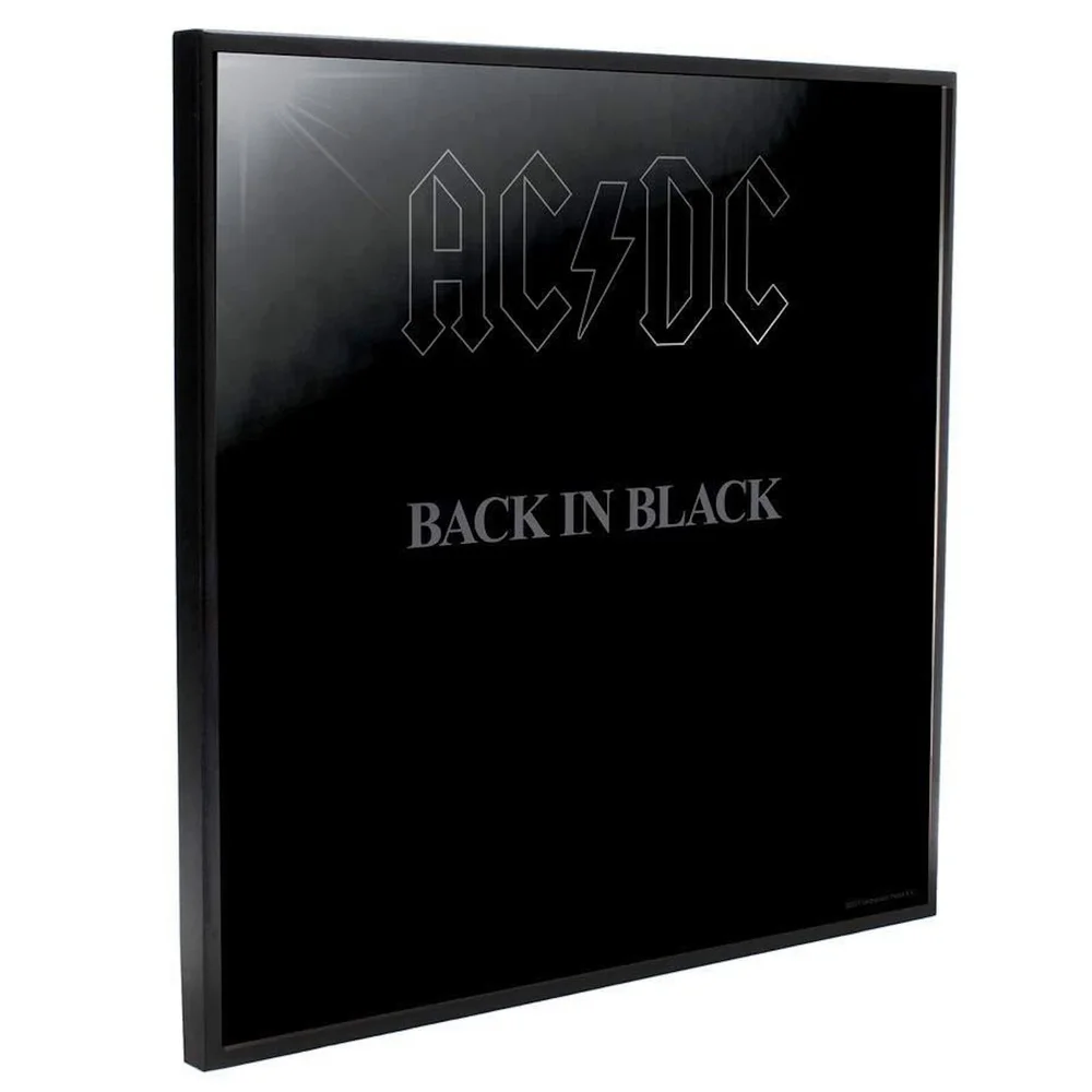AC/DC - Back In Black Crystal Clear Pictures Wall Art Afbeelding 1