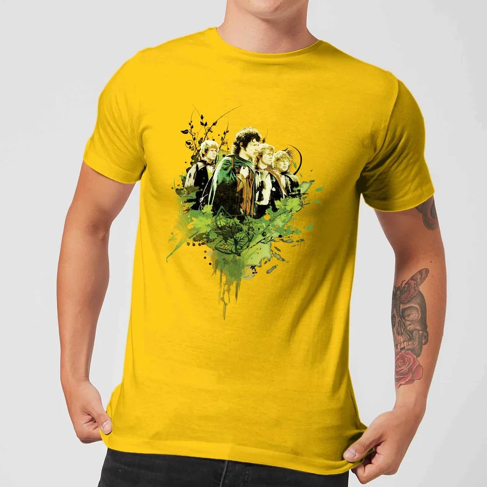 The Lord Of The Rings Hobbits Men's T-Shirt - Yellow - S Afbeelding 1