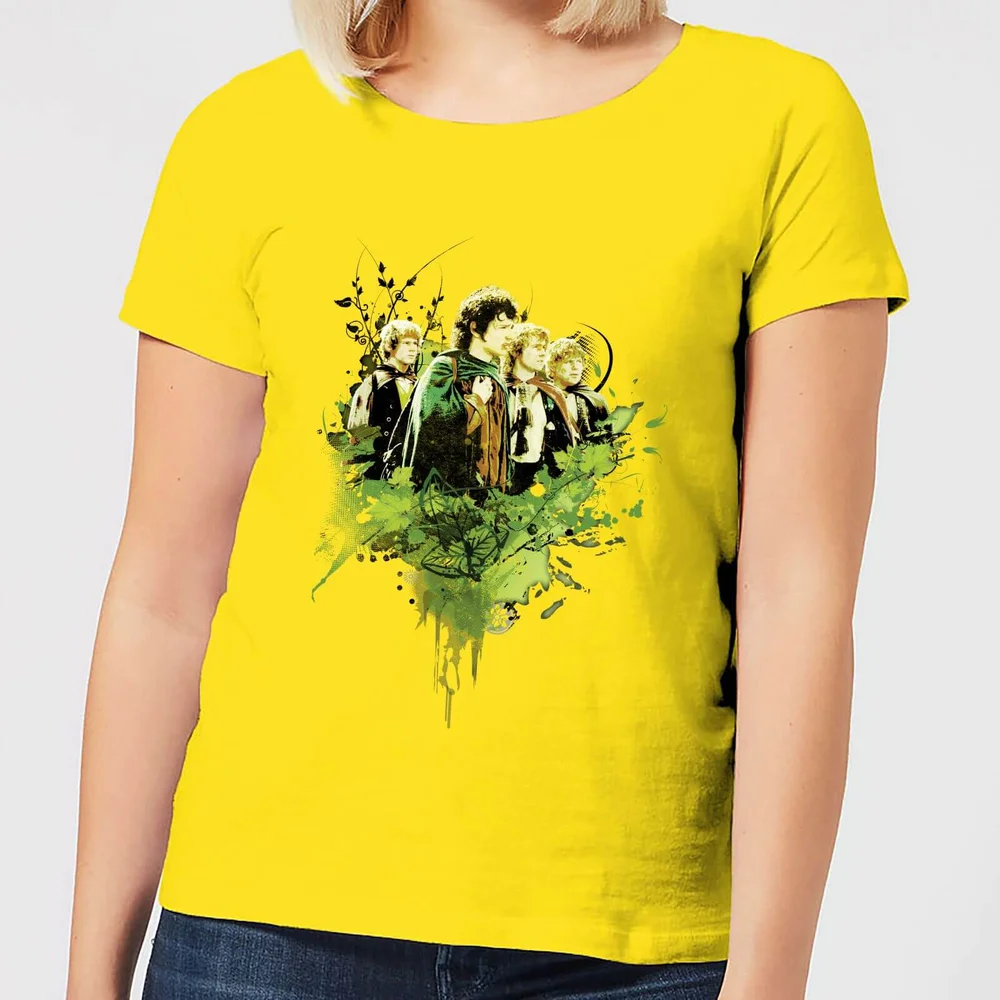 The Lord Of The Rings Hobbits Women's T-Shirt - Yellow - S Afbeelding 1
