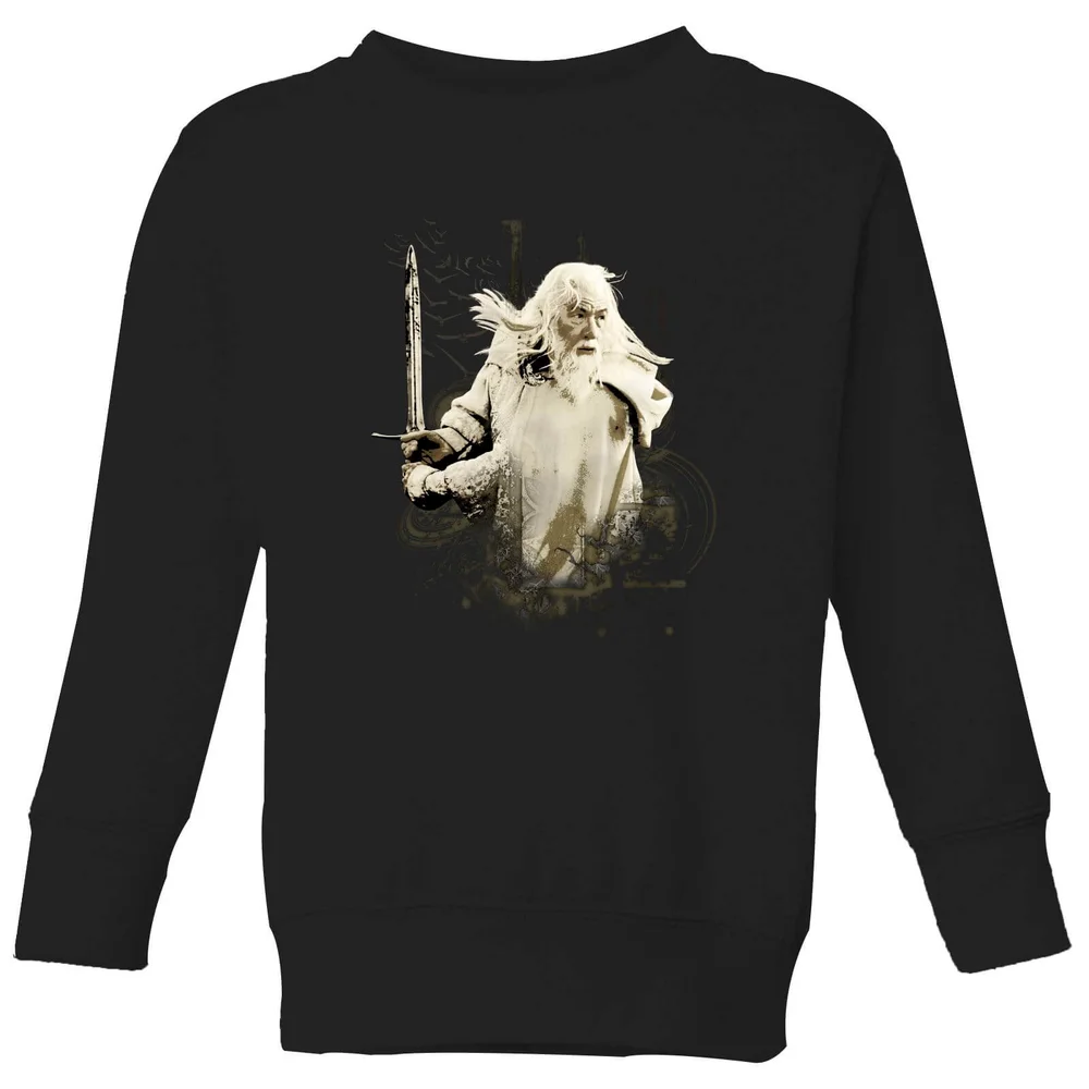 The Lord Of The Rings Gandalf Kids' Sweatshirt - Black - 98/104 (3-4 jaar) Afbeelding 1