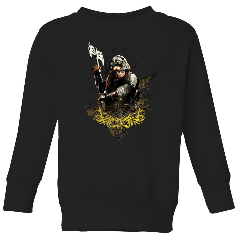 The Lord Of The Rings Gimli Kids' Sweatshirt - Black - 98/104 (3-4 jaar) Afbeelding 1