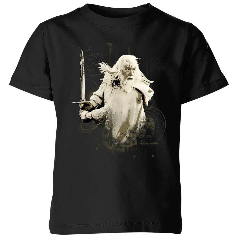 The Lord Of The Rings Gandalf Kids' T-Shirt - Black - 98/104 (3-4 jaar) Afbeelding 1