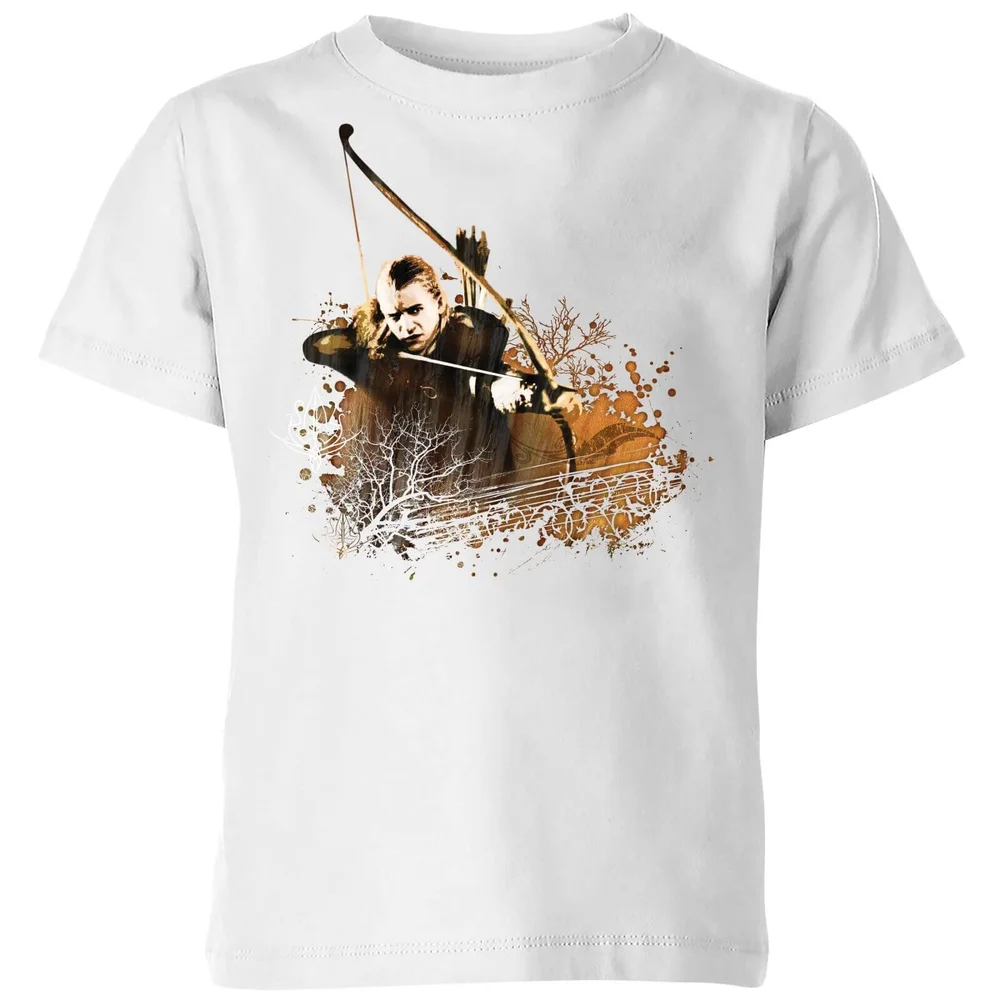 The Lord Of The Rings Legolas Kids' T-Shirt - White - 98/104 (3-4 jaar) Afbeelding 1