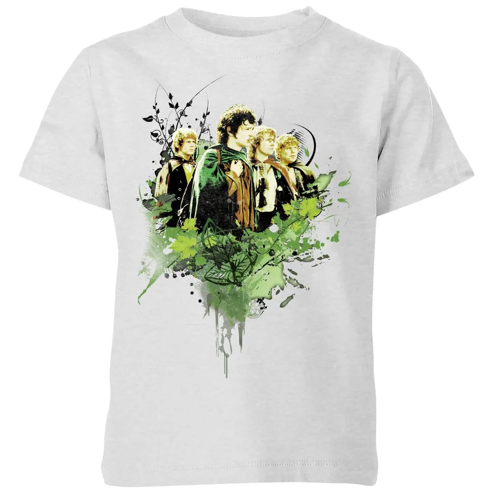 The Lord Of The Rings Hobbits Kids' T-Shirt - Grey - 98/104 (3-4 jaar) Afbeelding 1