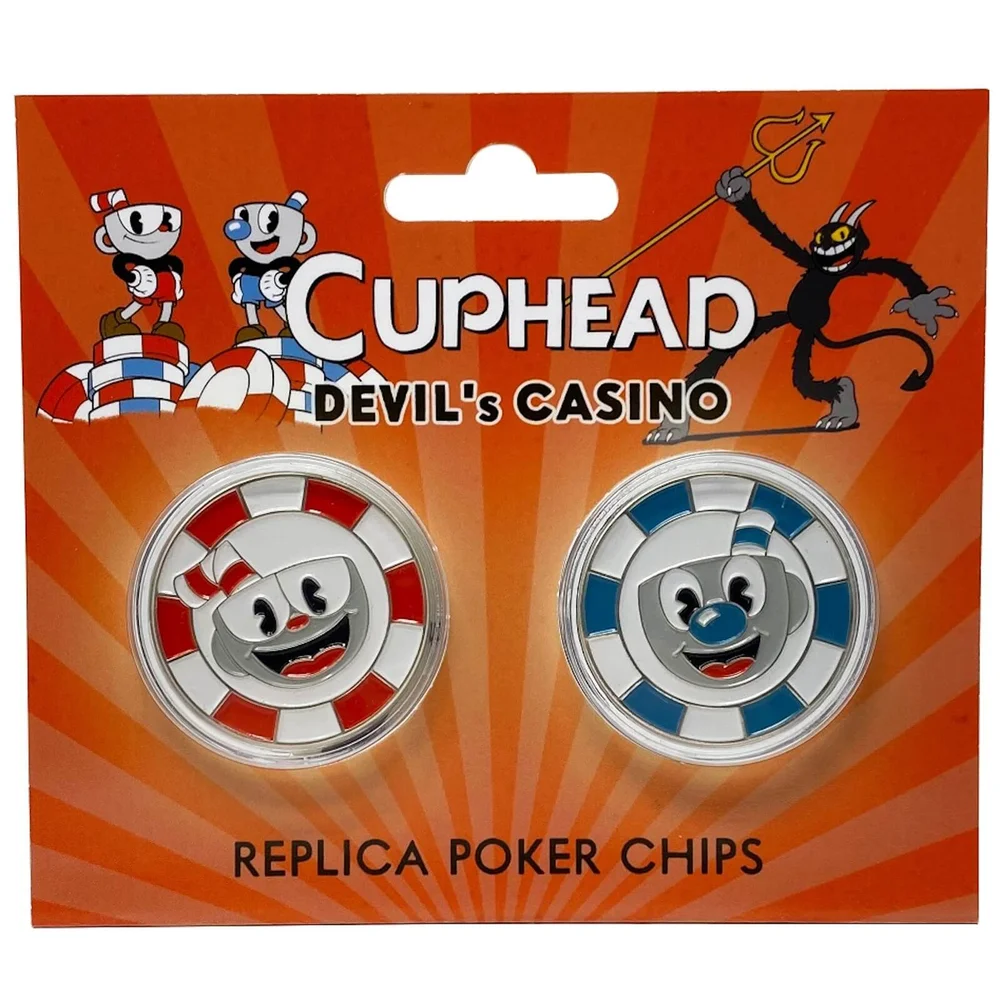 Cuphead Devil's Casino Replica Poker Chip Munten Afbeelding 1