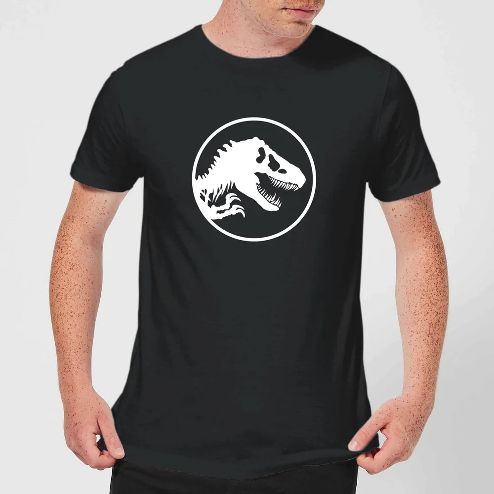 Jurassic Park Circle Logo Men's T-Shirt - Black - S Afbeelding 1