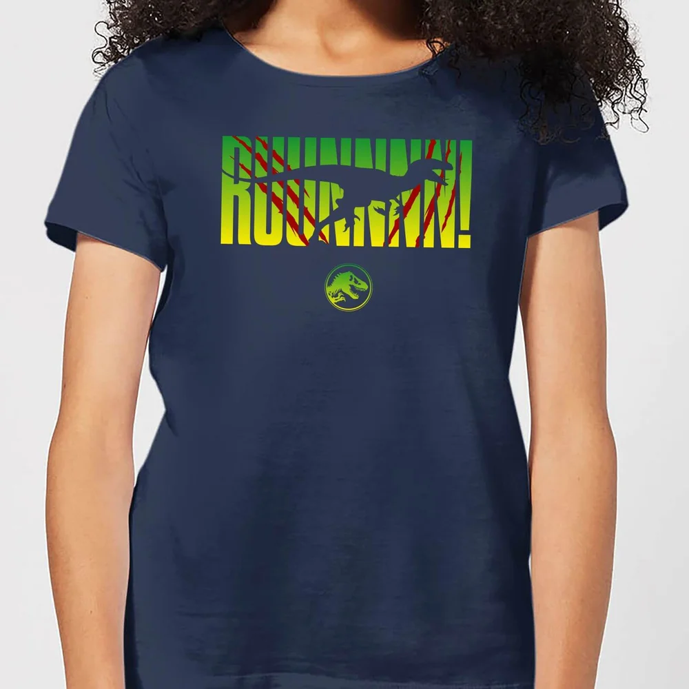 Jurassic Park Run! Women's T-Shirt - Navy - S Afbeelding 1