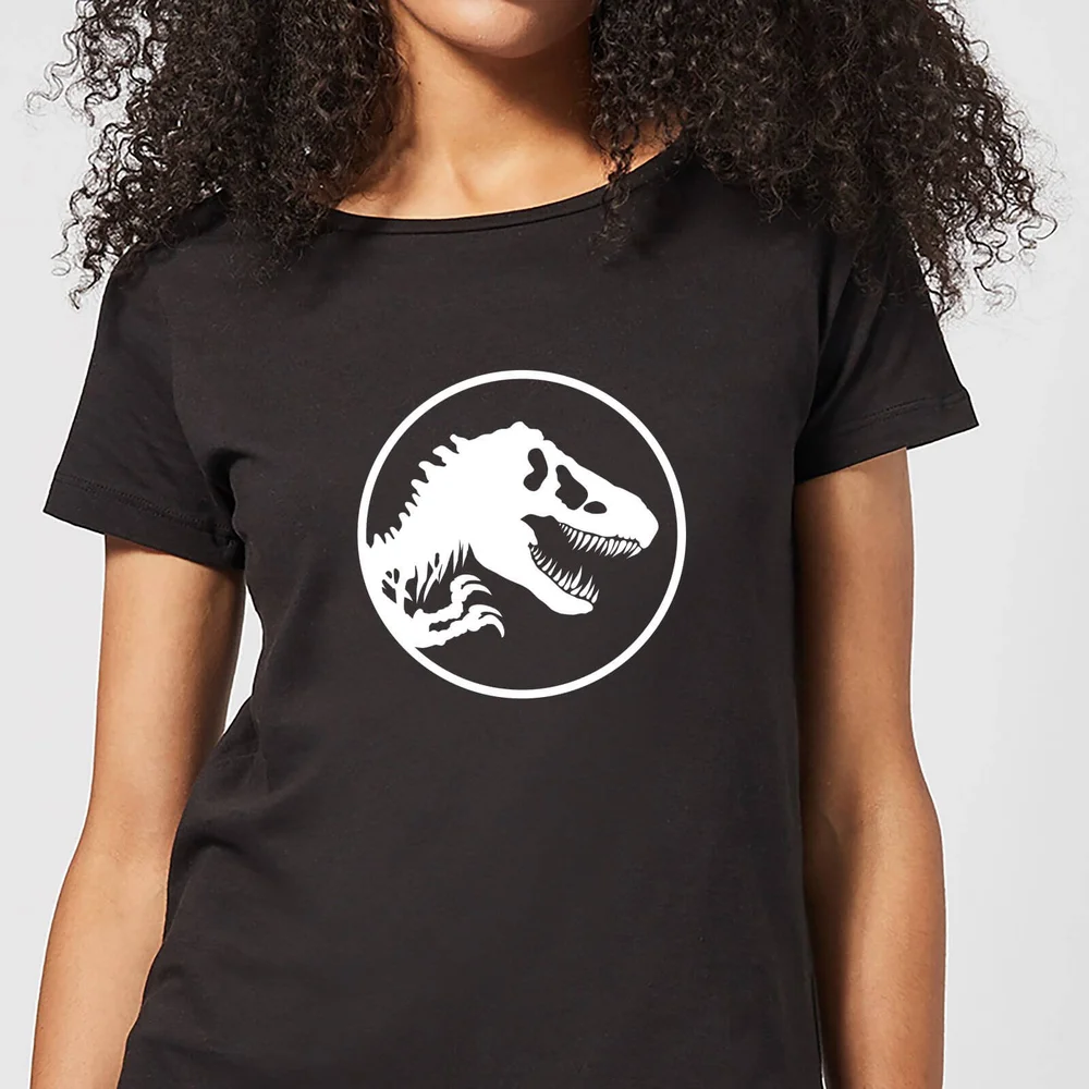 Jurassic Park Circle Logo Women's T-Shirt - Black - S Afbeelding 1