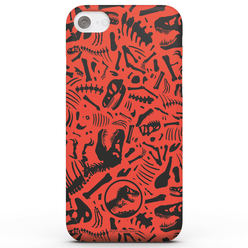 Jurassic Park Red Pattern Phone Case for iPhone and Android - iPhone 5/5s - Snap case - mat Afbeelding 1
