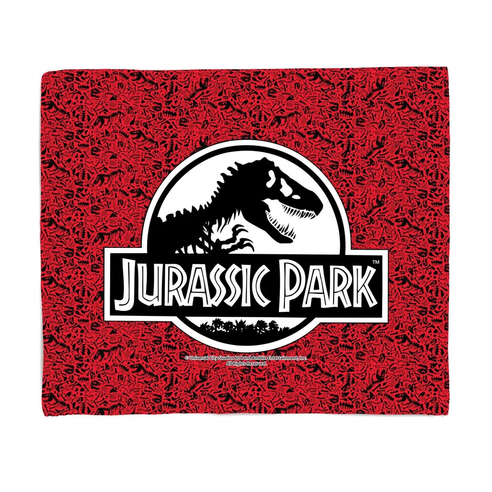 Jurassic Park Logo Fleece Blanket - M Afbeelding 1