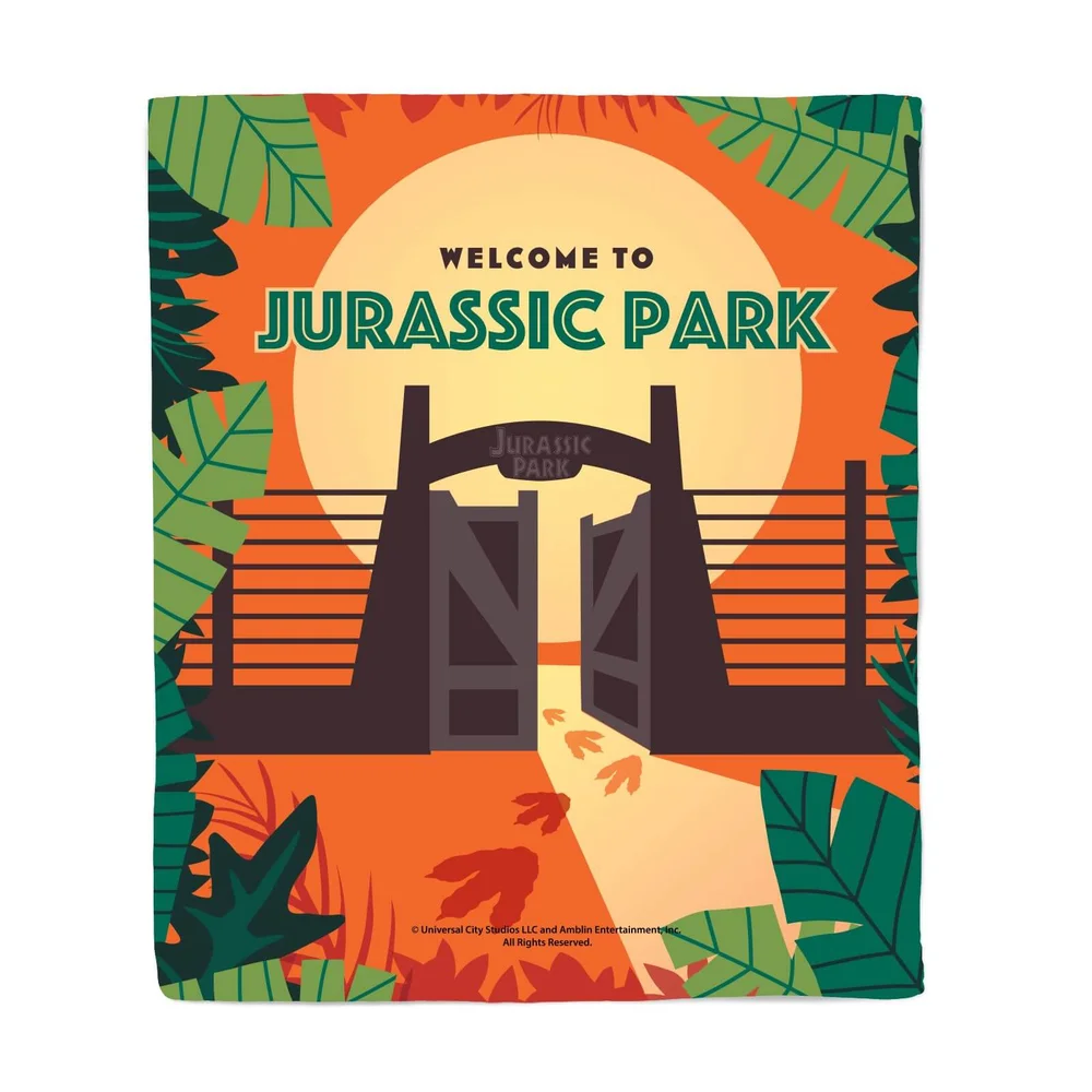 Jurassic Park Gates Fleece Blanket - M Afbeelding 1