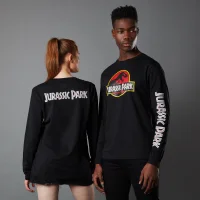 Jurassic Park Primal Classic Logo Unisex Long Sleeved T-Shirt - Zwart - undefined undefined