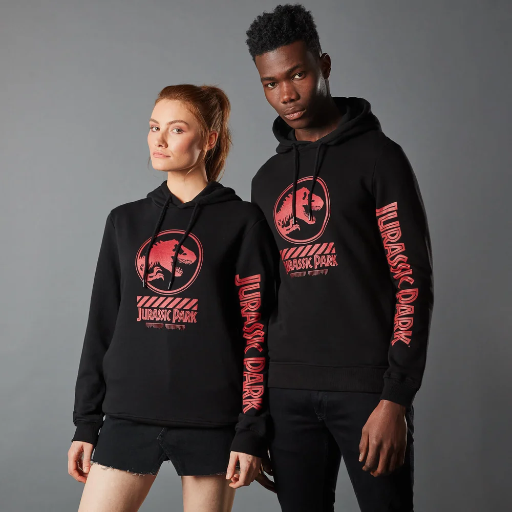 Jurassic Park Primal Warning Unisex Hoodie - Zwart - S Afbeelding 1