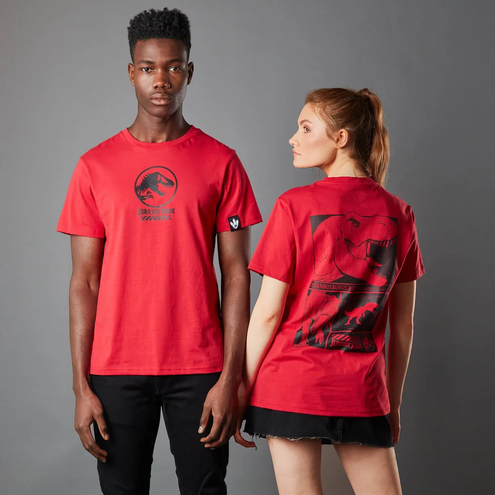 Jurassic Park Primal T-Rex Unisex T-Shirt - Rood - S Afbeelding 1