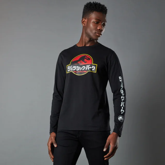 Jurassic Park Primal Kanji Unisex Long Sleeved T-Shirt - Zwart