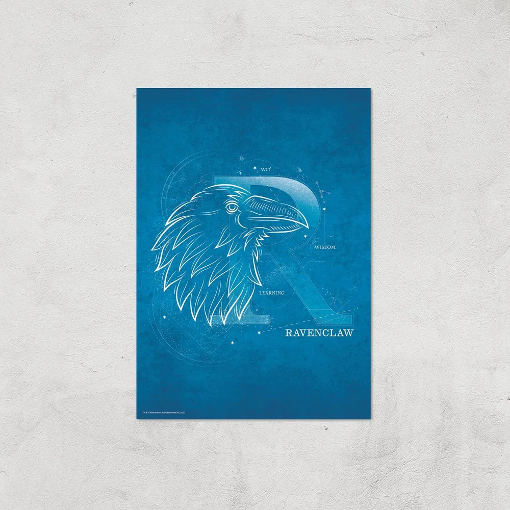 Harry Potter Ravenclaw Giclee Art Print - A4 - Print Only Afbeelding 1