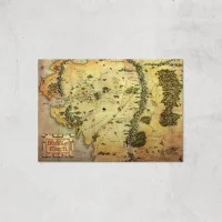 Lord Of The Rings Map Giclee Art Print