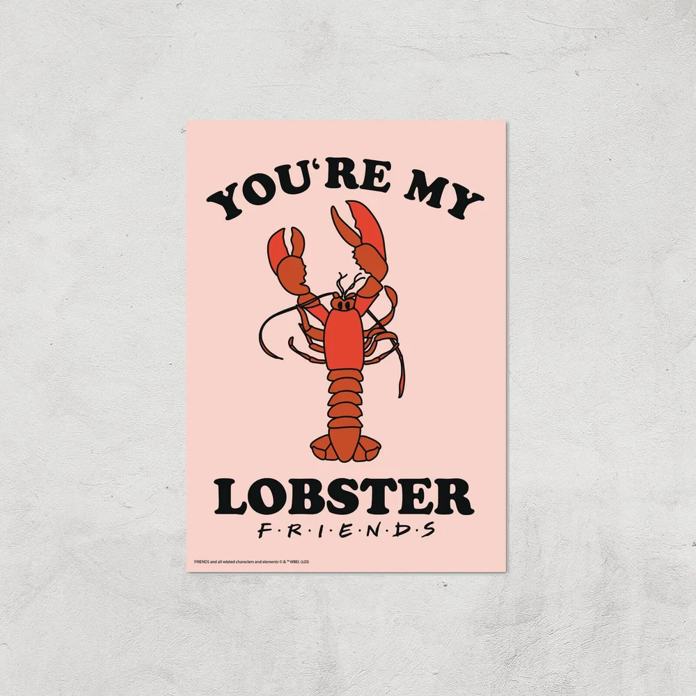 Friends Lobster Giclee Art Print - A4 - Print Only Afbeelding 1