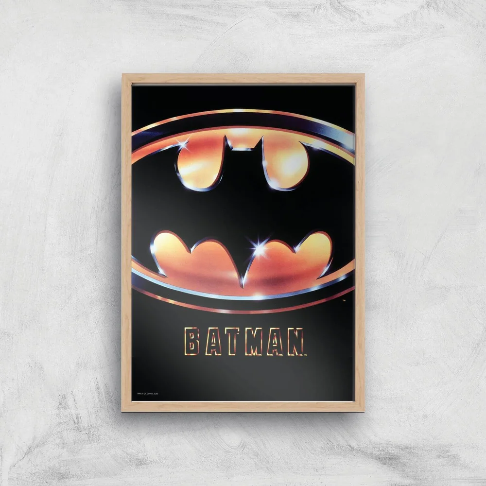 Batman 89 Giclee Art Print - A3 - Wooden Frame Afbeelding 1