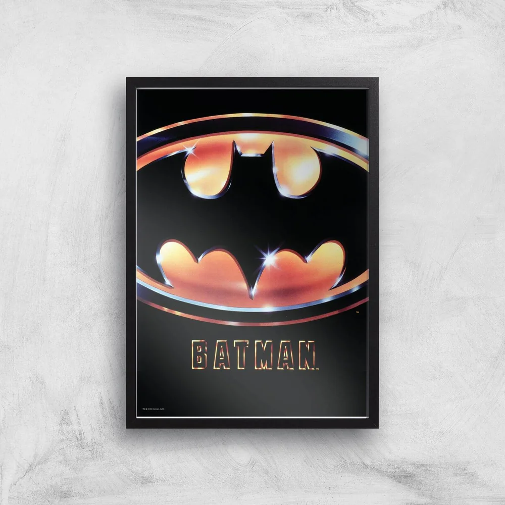 Batman 89 Giclee Art Print - A3 - Black Frame Afbeelding 1