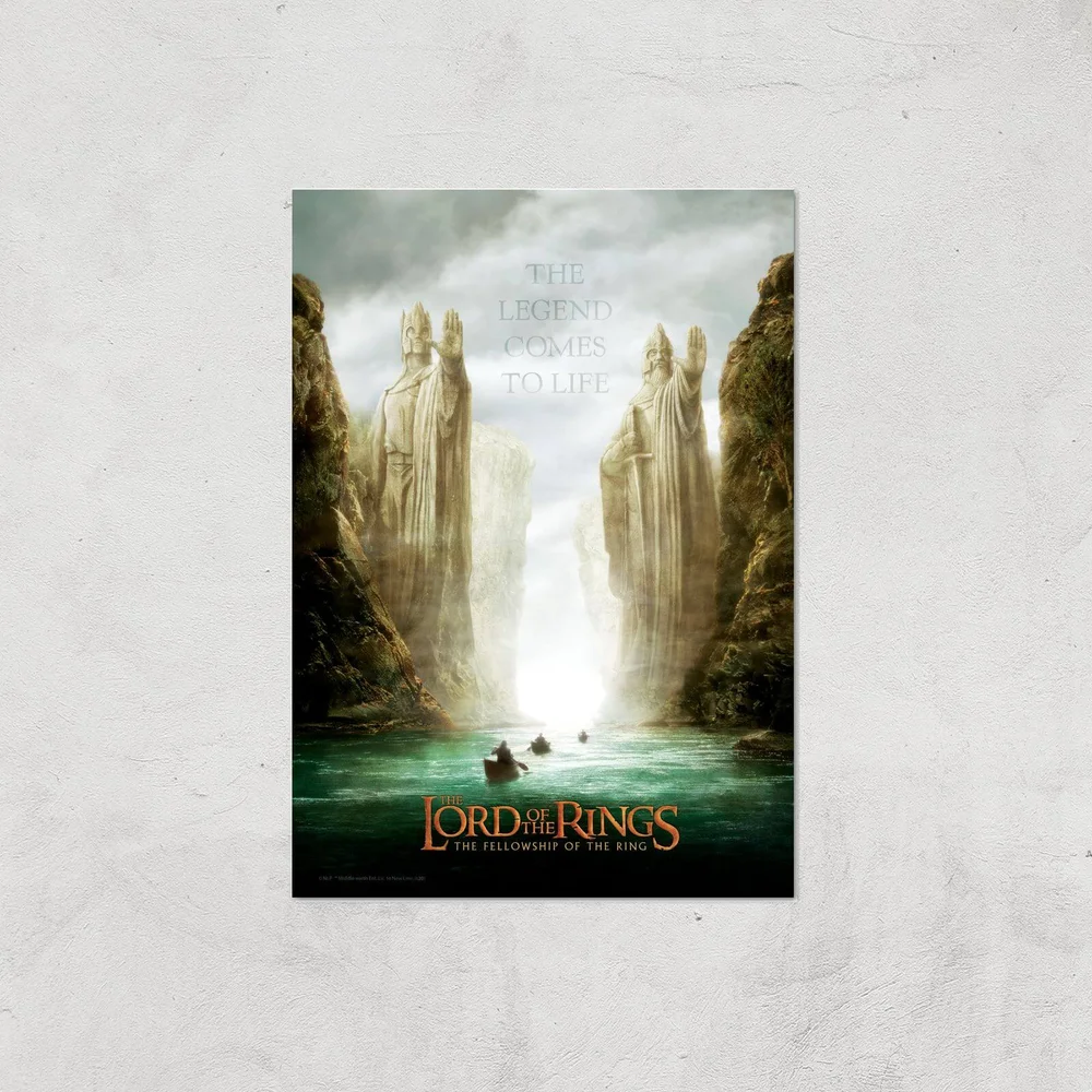Lord Of The Rings: The Fellowship Of The Ring Giclee Art Print - A4 - Print Only Afbeelding 1
