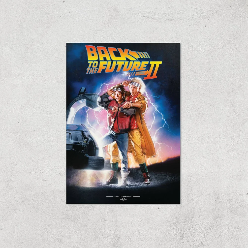 Back To The Future Part 2 Giclee Art Print - A4 - Print Only Afbeelding 1