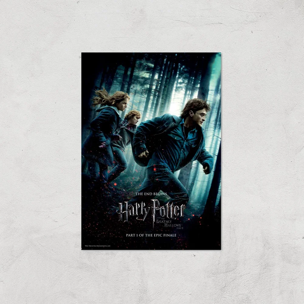 Harry Potter and the Deathly Hallows Part 1 Giclee Art Print - A4 - Print Only Afbeelding 1