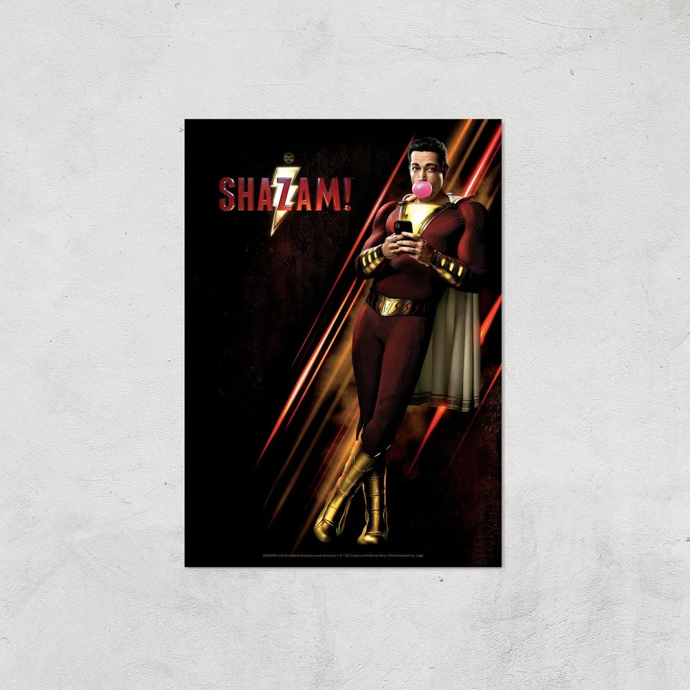 DC Shazam! Giclee Art Print - A4 - Print Only Afbeelding 1