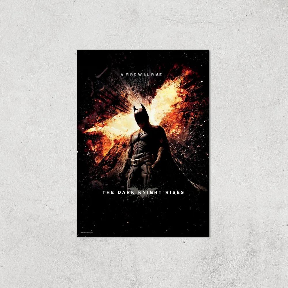 The Dark Knight Rises Giclee Art Print - A4 - Print Only Afbeelding 1