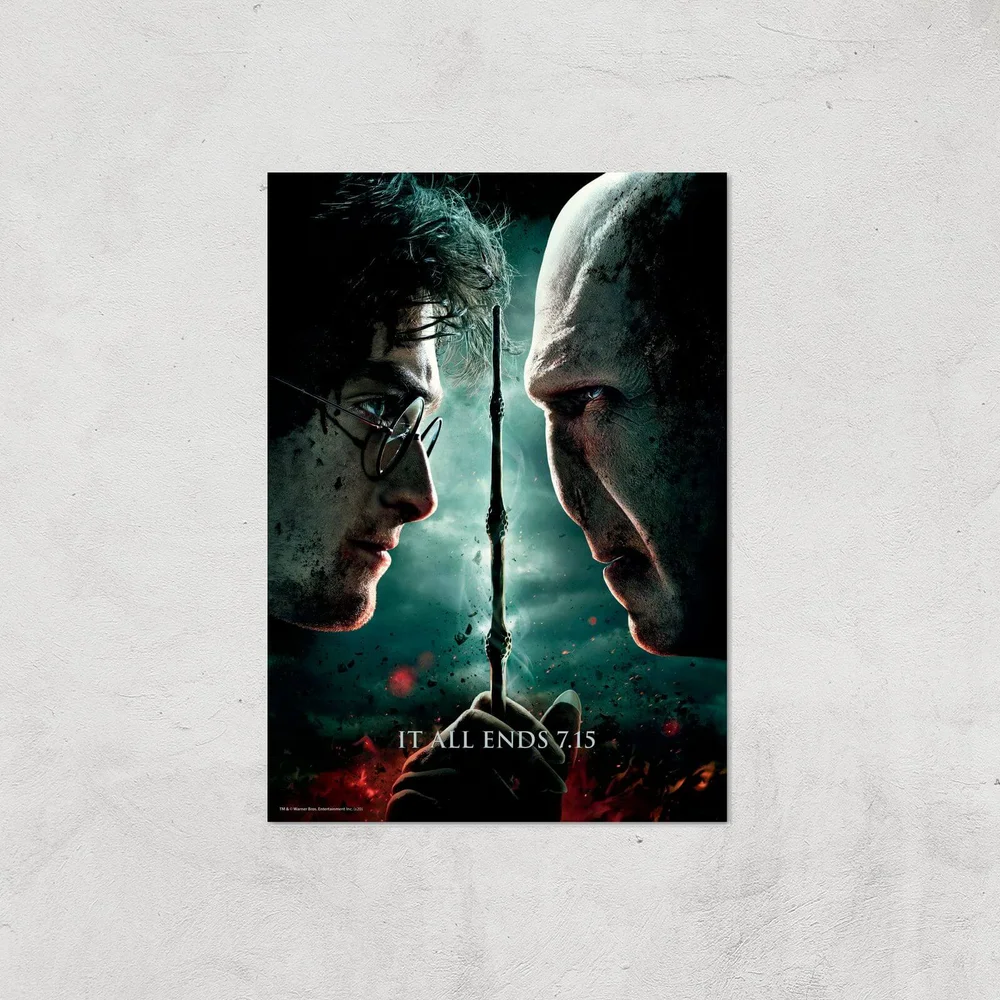 Harry Potter and the Deathly Hallows Part 2 Giclee Art Print - A4 - Print Only Afbeelding 1