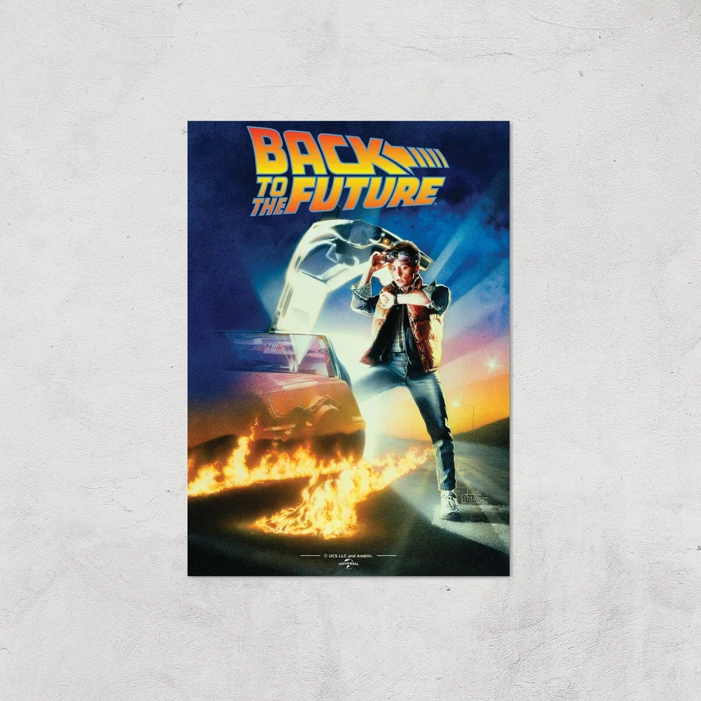 Back To The Future Part 1 Giclee Art Print - A4 - Print Only Afbeelding 1