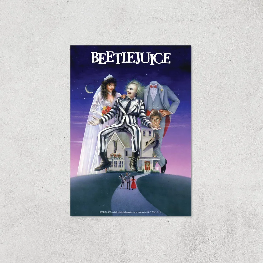 Beetlejuice Giclee Art Print - A4 - Print Only Afbeelding 1