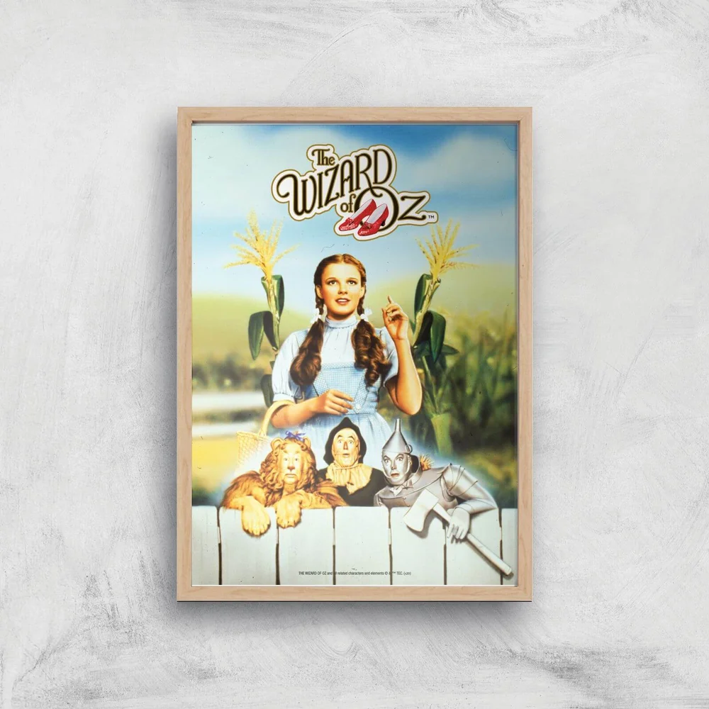 The Wizard Of Oz Giclee Art Print - A4 - Wooden Frame Afbeelding 1