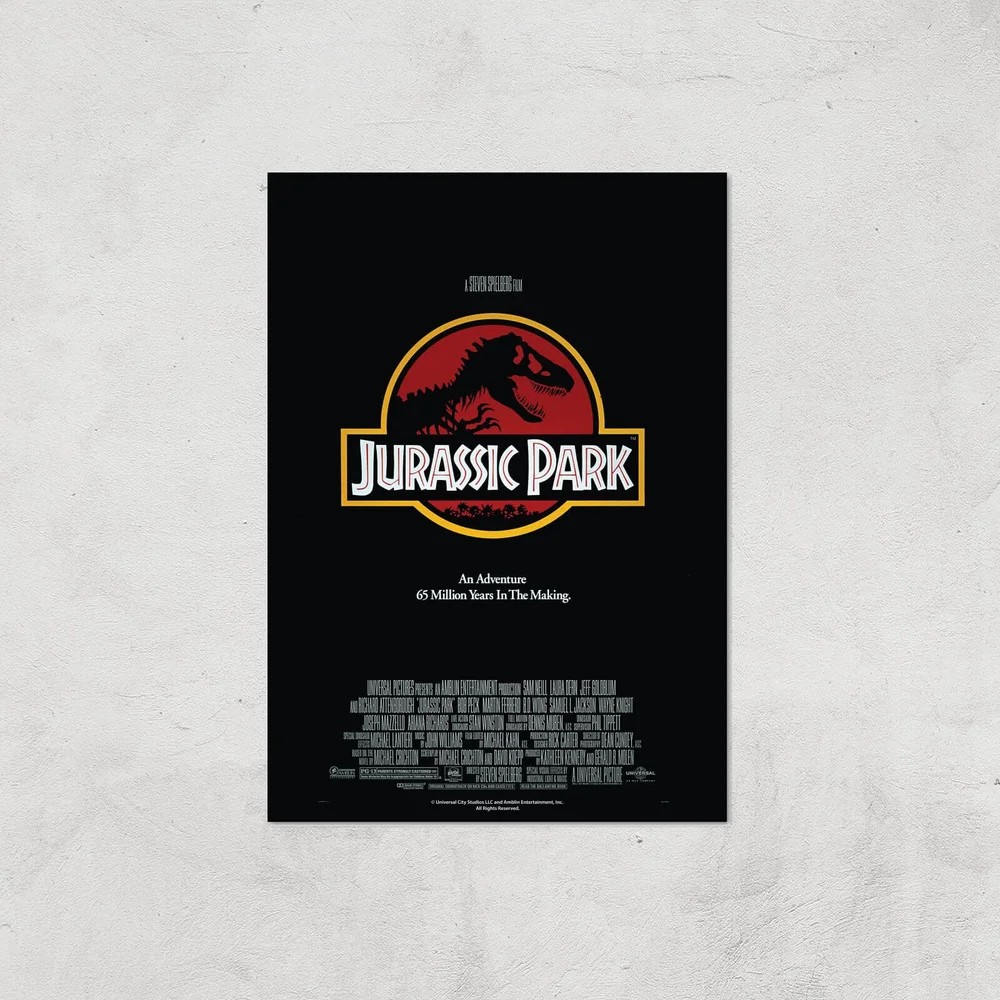 Jurassic Park Giclee Art Print - A4 - Print Only Afbeelding 1
