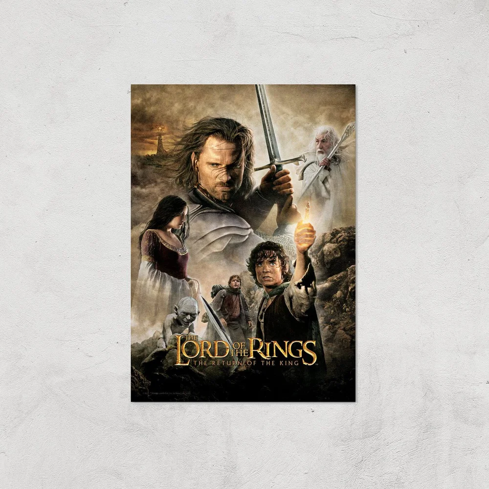 Lord Of The Rings: The Return Of The King Giclee Art Print - A4 - Print Only Afbeelding 1