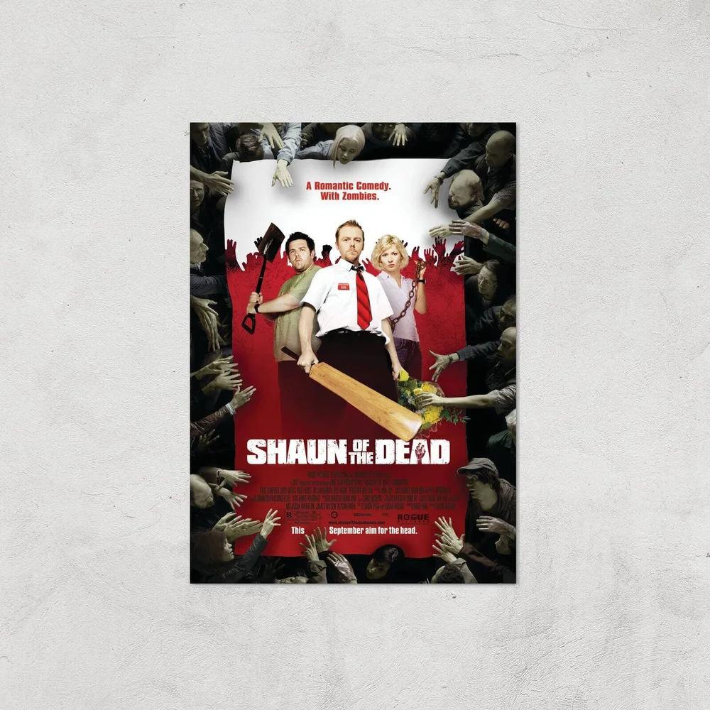 Shaun Of The Dead Giclee Art Print - A4 - Print Only Afbeelding 1