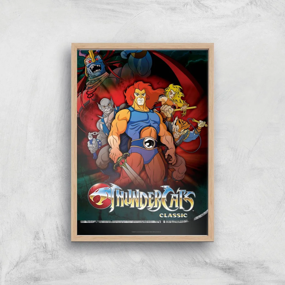 Thundercats Giclee Art Print - A3 - Wooden Frame Afbeelding 1