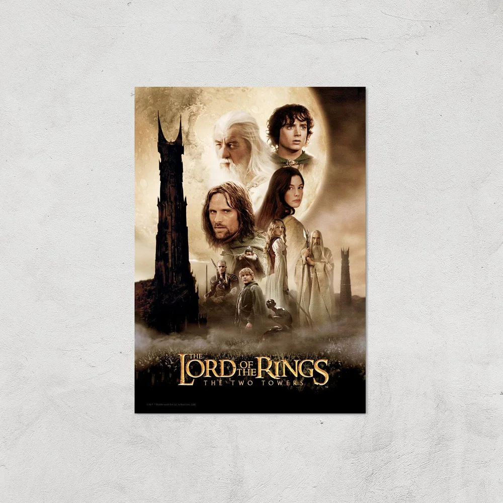 Lord Of The Rings: The Two Towers Giclee Art Print - A3 - Print Only Afbeelding 1