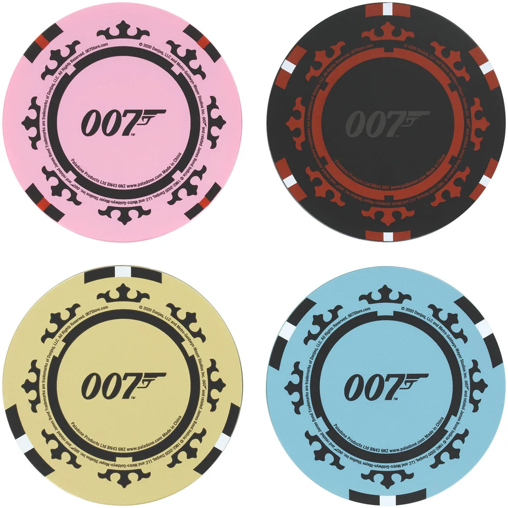 James Bond Casino Royale Poker Chip Onderzetters Afbeelding 1