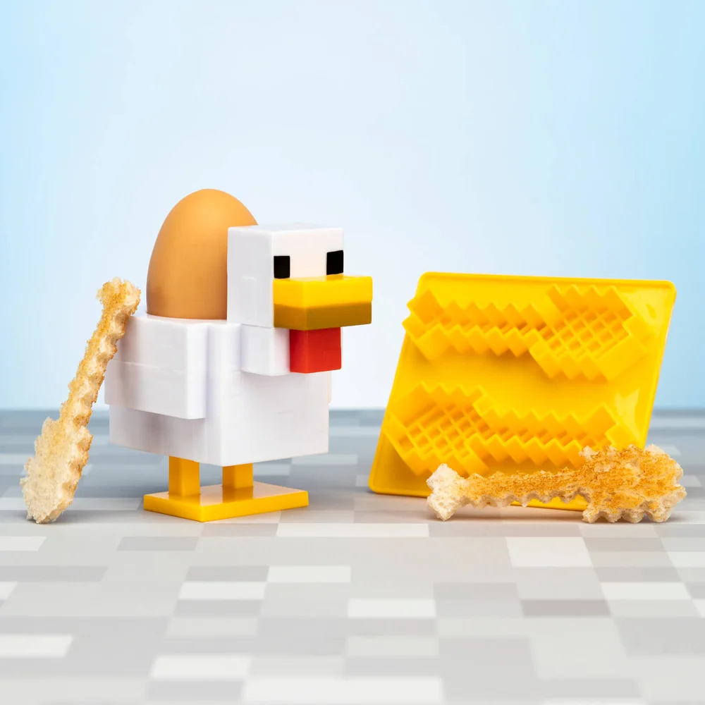 Minecraft Kip Ei Beker en Toast Snijder Afbeelding 1