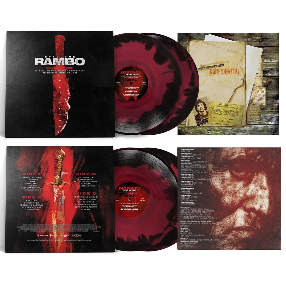 Rambo Last Blood Original Motion Picture Soundtrack - Zavvi Exclusief 2 x Kleuren LP Afbeelding 1