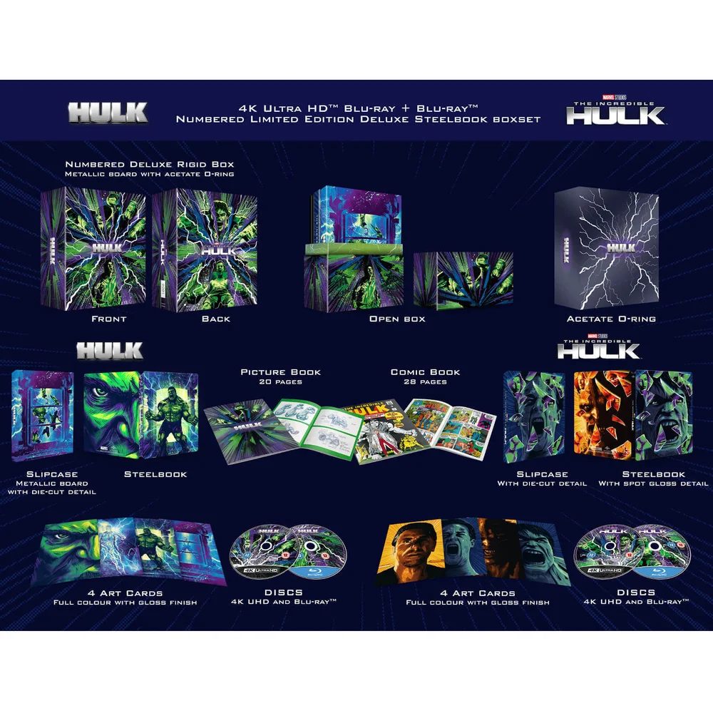 The Universal Hulk Collection - Zavvi Exclusief 4K Ultra HD Steelbook Box Set Afbeelding 1
