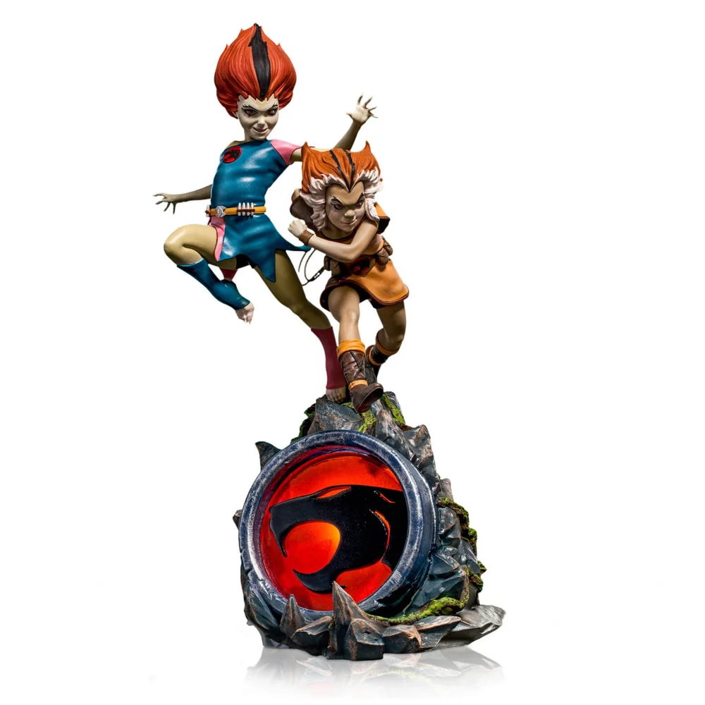 Iron Studios Thundercats BDS Art Scale Beeldje 1/10 WilyKit & WilyKat Deluxe 22 cm Afbeelding 1