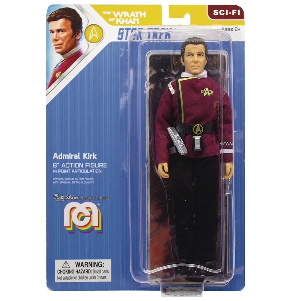 Mego Star Trek II - WOK - Admiraal Kirk 20 cm Actiefiguur Afbeelding 1