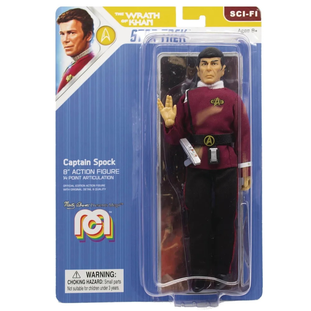 Mego Star Trek II - WOK - Kapitein Spock 20 cm Actiefiguur Afbeelding 1