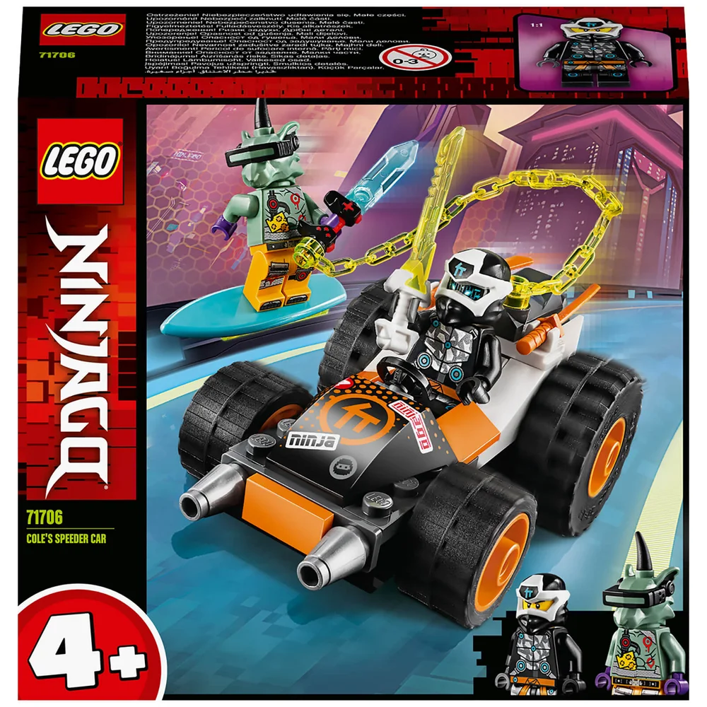 LEGO NINJAGO: 4+ Cole's Speeder auto bouwset (71706) Afbeelding 1
