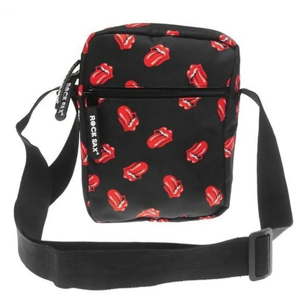 Rocksax The Rolling Stones Klassieke All-Over Tong Cross Body Tas Afbeelding 1