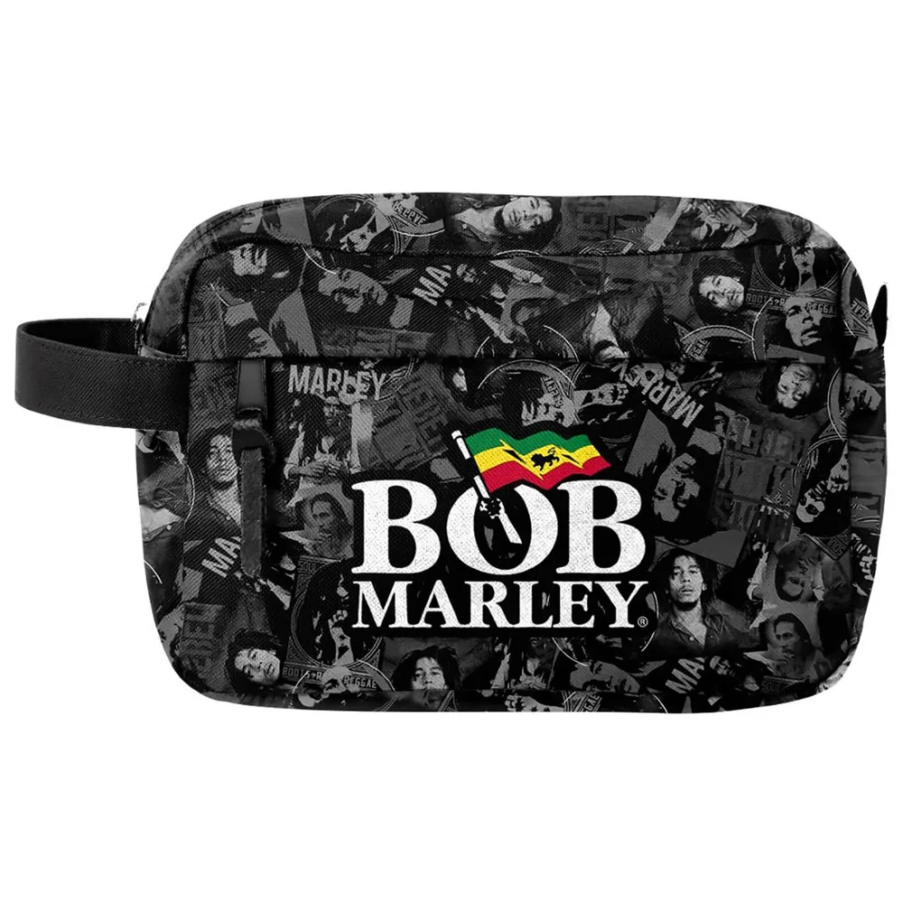 Rocksax Bob Marley Collage Wash Bag Afbeelding 1