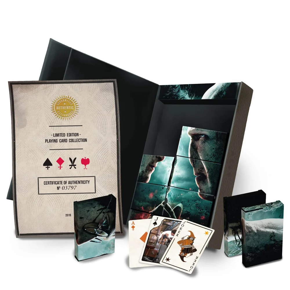 Cartamundi Harry Potter Officiële Limited Edition 8 x Speelkaarten Collector Set Afbeelding 1