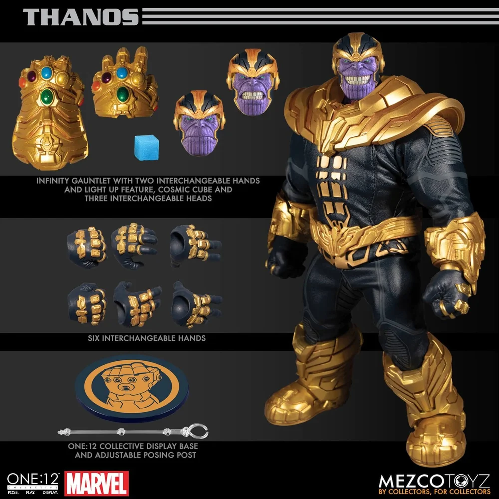Mezco One:12 Collective Marvel Comics Thanos Figuur Afbeelding 1